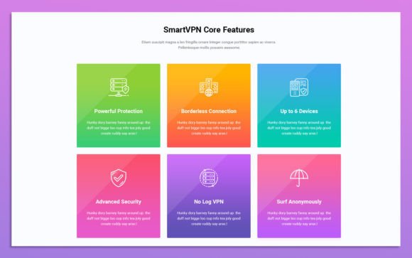 11 Colorful Services UI Elements