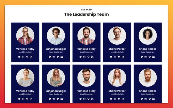 11 Team Member UI Elements