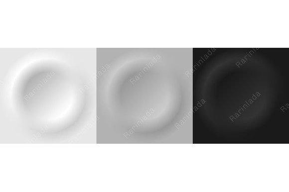 3D Embossed Circle Frames for Modern UI