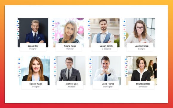 9 Team Member UI Elements: Elevating Digital Presence with Modern Design