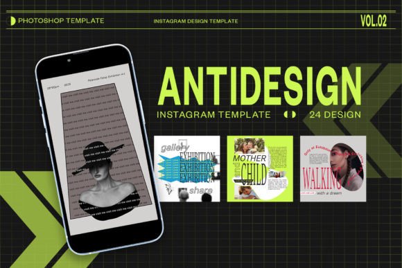 Antidesign Instagram Template PSD: A Practical Evaluation for Visual Content Creators