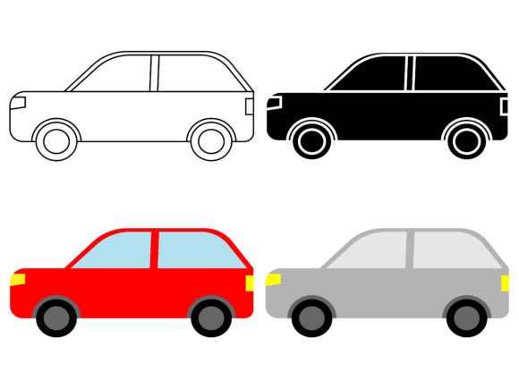 Car Collection Hand Drawn: Digital Assets