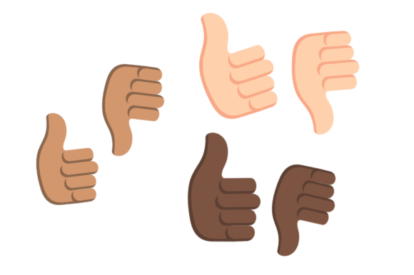 Elevating Digital Engagement with Emoji 6 Thumbs Up Down in 3 Skin Tones