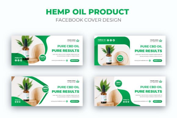 Hemp Oil CBD Product Facebook Cover: A Professional Design Resource