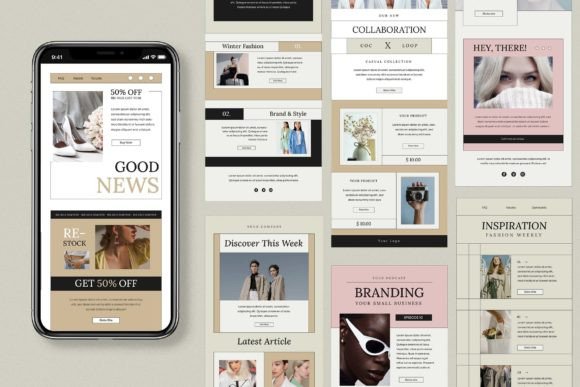Mastering the LOOP Email Newsletter: A Guide to Minimalist, Editable Design with AI and PSD Assets