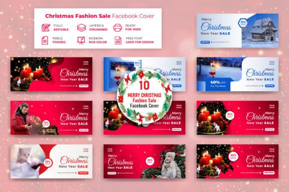 Maximize Your Holiday Reach with a Professional Christmas Fashion Sale Facebook Cover