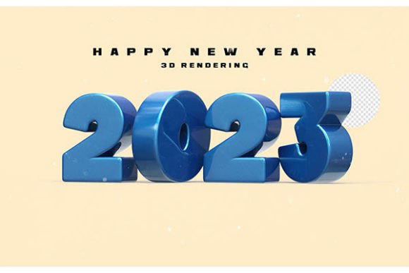 Maximizing Impact with a Happy New Year 2023 Banner 3D Render