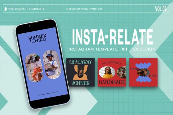 Streamlining Social Media Design with the Insta-Relate Instagram Template PSD