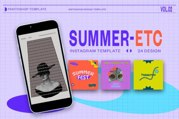 Summer-ETC Instagram Template PSD Guide